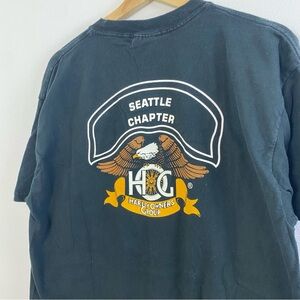 Vintage Harley Davidson T Shirt L Harley Owners Group Seattle Chapter